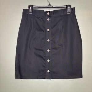 Gattinoni Fortune Black Button-Front Women's Skirt